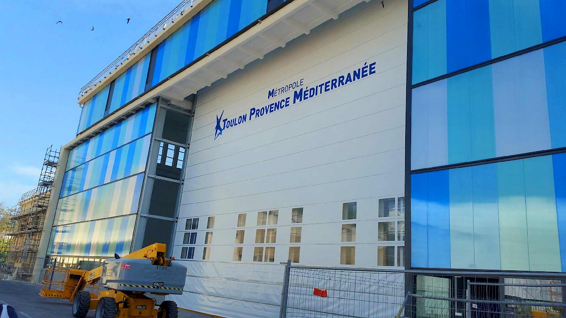 Nouvelle façade du hangar Sainte Sophie.