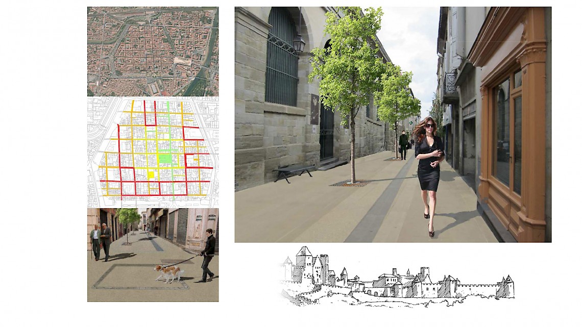 Réaménagement des espaces publics du centre ville – la Bastide
