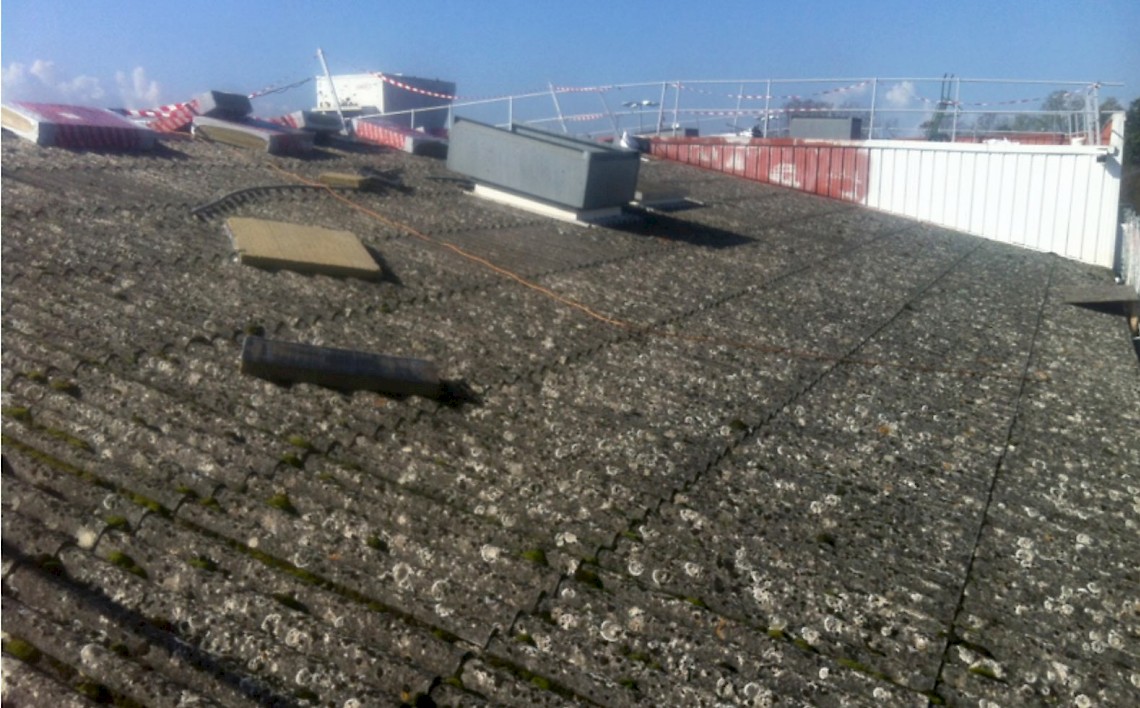 Désamiantage et rénovation de la toiture d'un Casino à Marmande